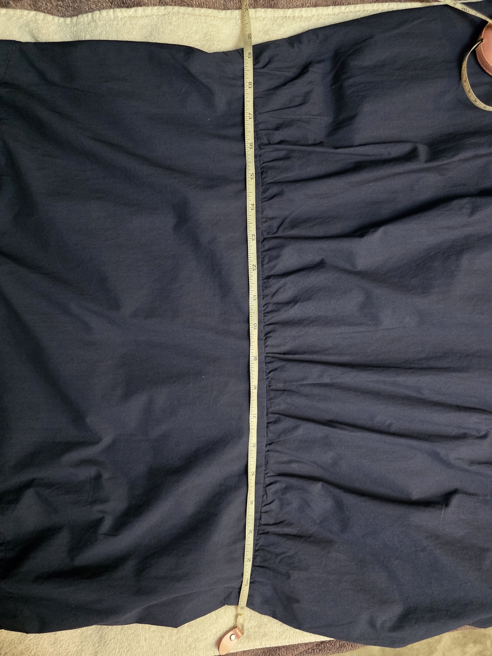 NWT Velvet by Graham & Spencer Masha Cotton Poplin Midi Dress M Blue Made USA - Picture 8 of 12